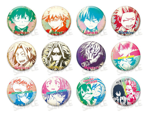 My Hero Academia Izuku Midoriya & Others Hero Can Badge 3 All 12 Types Set Buttons [USED]