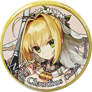 Saber/Nero Claudius [Bride] Fate/Grand Order Spirit Origin Summon Can Badge Event Servant Limited Fes. 2017 2nd Anniversary Limited Can Badge [USED]