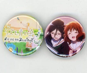 May the Melody Reach You! Liz and the Blue Bird Sound! Euphonium 2 Title Can Badge Set 6th Week Visitor Present Can Badge [USED]