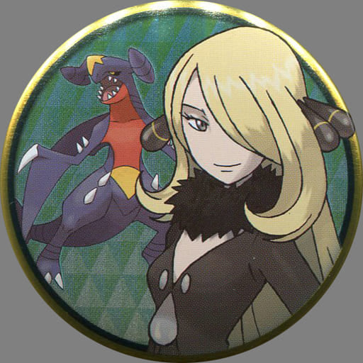 Cynthia Garchomp Pokemon Can Badge Collection Sinnoh Edition Pokemon Center Limited Tin Badge [USED]