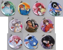 Hiei, etc. Yu Yu Hakusho 100% Maji Battle Trading Tsunagaru Can Badge Anime Japan 2018 Limited All 10 Types Set Tin Badge [USED]