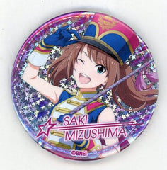 Saki Mizushima Hologram THE IDOLM@STER SideM Trading Can Badge Vol.2 iDOLM@STER X Tokyu Hands Limited Tin Badge [USED]