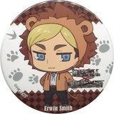 Erwin Smith Attack on Titan Trading Can Badge Animal Costume Ver.A Tobu Zoological Park Limited Can Badge [USED]