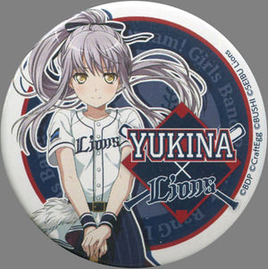 Minato Yukina Saitama Seibu Lions Bang Dream! Girls Band Party! Trading Can Badge Pacific League 6 Team Collaboration Limited Can Badge [USED]