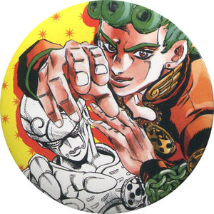 Giorno Giovanna Yellow JoJo's Bizarre Adventure Part 5: Golden Wind Collection Can Badge Hirohiko Araki Original Art Exhibition JOJO Ripple of Adventure Limited Can Badge [USED]