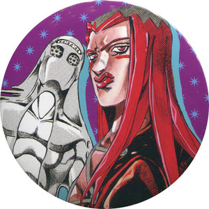 Leone Abbacchio Pink JoJo's Bizarre Adventure Part 5: Golden Wind Collection Can Badge Hirohiko Araki Original Art Exhibition JOJO Ripple of Adventure Limited Can Badge [USED]