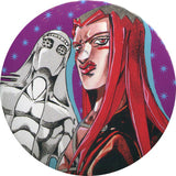 Leone Abbacchio Pink JoJo's Bizarre Adventure Part 5: Golden Wind Collection Can Badge Hirohiko Araki Original Art Exhibition JOJO Ripple of Adventure Limited Can Badge [USED]