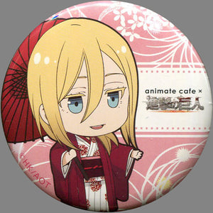 Krista Lenz Attack on Titan Season 3 Trading Can Badge Group A animate cafe Limited Can Badge [USED]