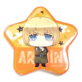Armin Arlert Attack on Titan Trading Star Can Badge [USED]