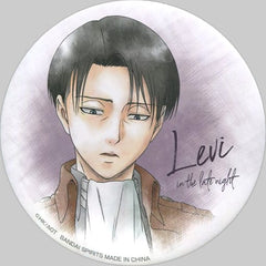 Levi Late Night Attack on Titan Ichiban Kuji Can Badge The Scout Regiment Investigation Report Prize D Tin Badge [USED]