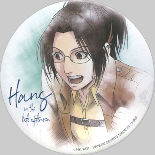 Hange Meeting Attack on Titan Ichiban Kuji Can Badge The Scout Regiment Investigation Report Prize D Tin Badge [USED]