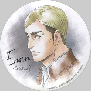 Erwin Late Night Attack on Titan Ichiban Kuji The Scout Regiment Investigation Report Can Badge Prize D Can Badge [USED]