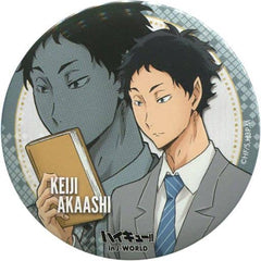 Keiji Akaashi Haikyu!! 75mm Can Badge Rest Time in J-World Tokyo Limited Tin Badge [USED]