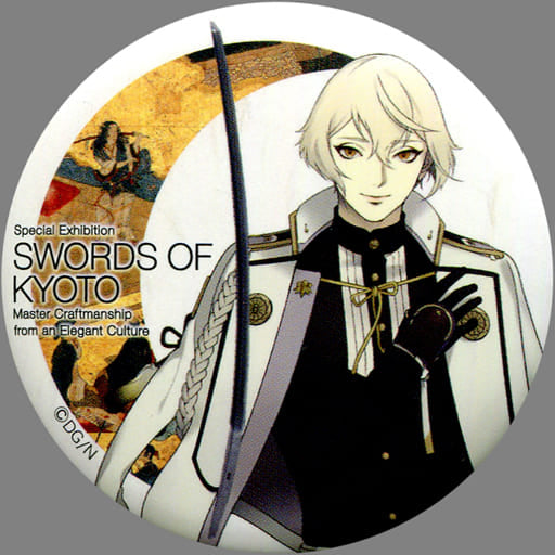 Higekiri Touken Ranbu ONLINE Trading Japanese Paper Style Can Badge B BOX Kyoto National Museum Special Exhibition Kyoto Katana: Craftsmanship And Elegant Heart Limited Tin Badge [USED]