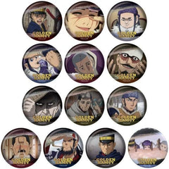 Lieutenant Tsurumi, etc. Golden Kamuy Hundred Faces Can Badge All 13 Types Set Can Badge [USED]