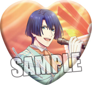 Masato Hijirikawa Uta no Prince Sama Shining Live Trading Heart Shaped Can Badge Sweet Cafe Live Another Shot Ver. Can Badge [USED]