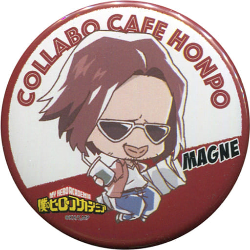 My Hero Academia Magne Chara Dri!! Villain Can Badge Collabo Cafe Honpo Limited Buttons [USED]