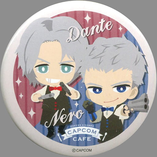 Devil May Cry 5 Dante Nero Can Badge Capcom Cafe Limited Buttons [USED]