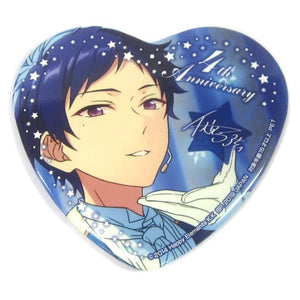 Yuzuru Fushimi Ensemble Stars! Heart Shaped Big Can Badge 4th Anniversary Vol.2 Can Badge [USED]