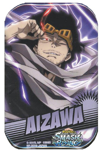 My Hero Academia Shota Aizawa Square Shaped Can Badge Amusement Ichiban Cafe Smash Rising Collaboration Part 2 Limited Buttons [USED]