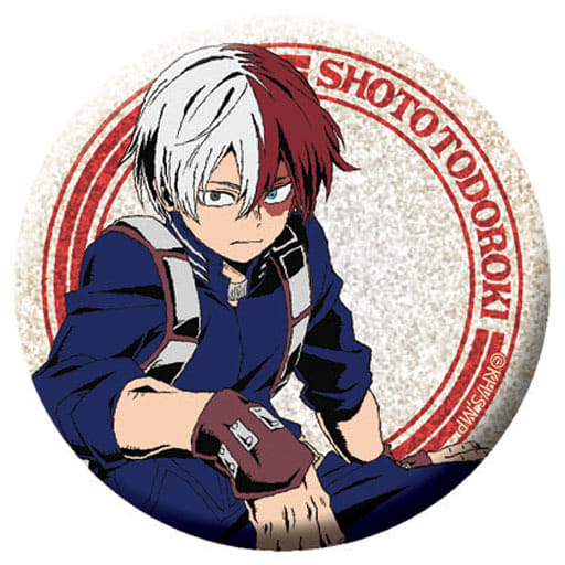 My Hero Academia Shoto Todoroki Glitter Can Badge Collection Buttons [USED]