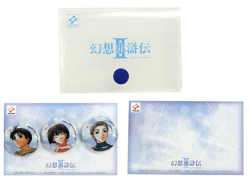 Suikoden II Hero Nanami Jowy Can Badge Set Set of 3 Buttons [USED]