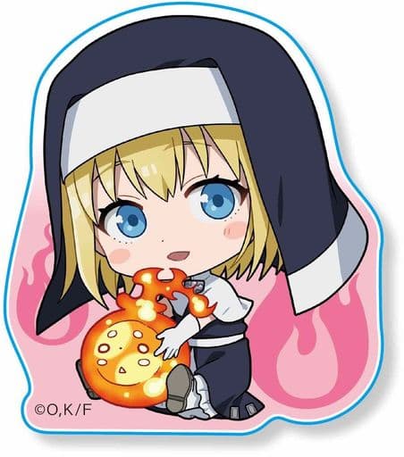 Fire Force Iris Gyugyutto Acrylic Badge Buttons [USED]