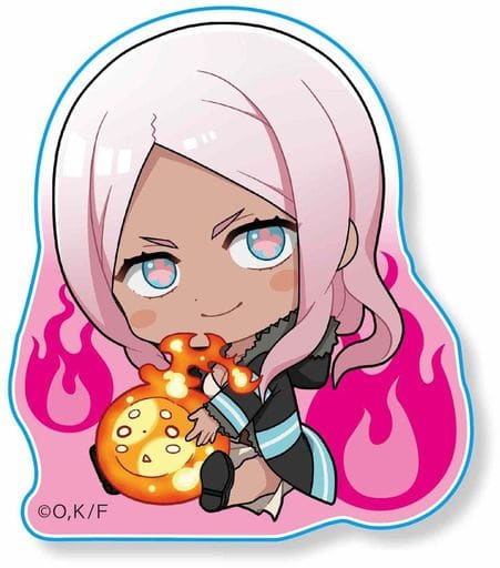 Fire Force Princess Hibana Gyugyutto Acrylic Badge Buttons [USED]