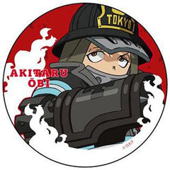 Fire Force Akitaru Oubi Chibi Chara 65mm Button Buttons [USED]