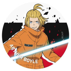 Fire Force Arthur Boyle Trading Leather Badge Buttons [USED]