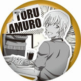 Toru Amuro Detective Conan Mono Classic Can Badge Tin Badge [USED]