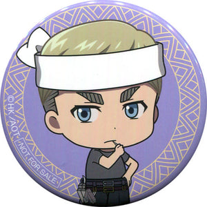 Erwin Smith SD Attack on Titan Original Can Badge Sukiya Limited Take-Out Order Specials Can Badge [USED]