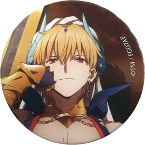 Caster/Gilgamesh Resting Under Their Chin Secret Fate/Grand Order: Absolute Demonic Front - Babylonia Can Badge Default Style Fate/Grand Order: Absolute Demonic Front - Babylonia Exhibition Road To Uruk Limited Can Badge [USED]