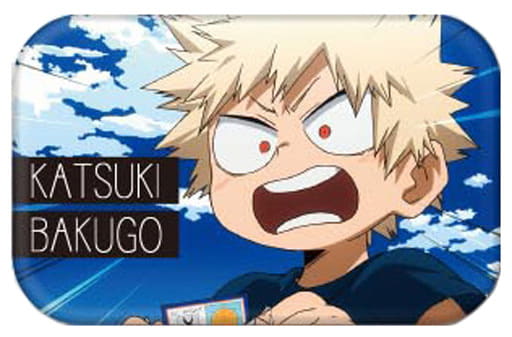 My Hero Academia Katsuki Bakugo Childhood Round Squiare Can Badge 4 Buttons [USED]