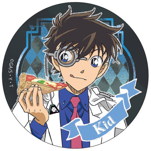 Kid the Phantom Thief Detective Conan Trading Can Badge Tin Badge [USED]