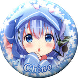 Chino Is the Order a Rabbit?? Original Select Blind Can Badge Bunny Ears Hoodie Original Art Exhibition Limited Can Badge [USED]