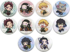 Tanjiro Kamado, etc. Demon Slayer: Kimetsu no Yaiba Good Luck! Trading Can Badge All 10 Types Set Tin Badge [USED]