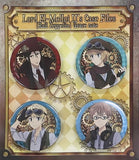 Lord El-Melloi II, etc. Lord El-Melloi II's Case Files: Rail Zeppelin Grace Note Can Badge animate Girls Festival 2019 Limited Set of 4 Tin Badge [USED]