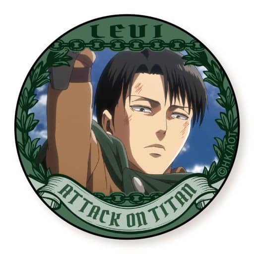 Levi Ackerman Hands Up Attack on Titan Trading Can Badge Levi Special Part2 Can Badge [USED]