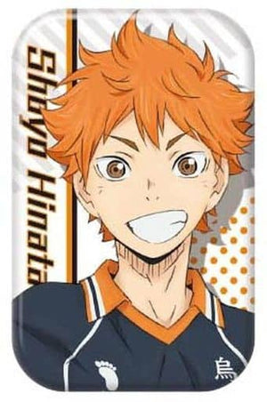 Shoyo Hinata Haikyu!! TO THE TOP Round Squiare Can Badge Badge [USED]