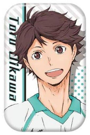 Toru Oikawa Haikyu!! TO THE TOP Round Squiare Can Badge Badge [USED]