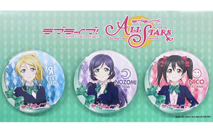 M's 3rd Grade Love Live! Official Badge Set Sukusta Ver. 3rd Grade Love Live! Series 9th Anniversary Love Live! Festival Limited Set of 3 Can Badge [USED]