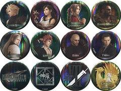 Cloud Strife, etc. Final Fantasy VII Remake Can Badge Collection Sky Tree in Midgar Tokyo Sky Tree Limited All 12 Types Set Tin Badge [USED]