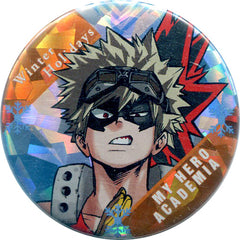 My Hero Academia Katsuki Bakugo Chocolate & Partial Holo Can Badge Part 2 Buttons [USED]