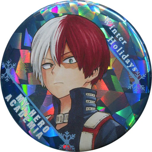 My Hero Academia Shoto Todoroki Chocolate & Partial Holo Can Badge Part 2 Buttons [USED]