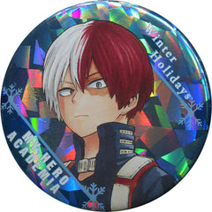 My Hero Academia Shoto Todoroki Chocolate & Partial Holo Can Badge Part 2 Buttons [USED]