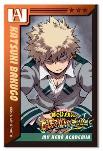 My Hero Academia: Heroes Battle Rush Katsuki Bakugo Square Can Badge B BOX Buttons [USED]