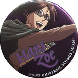 Hange Zoe Attack on Titan: The Real Collectible Can Badge Universal Studios Japan Limited Tin Badge [USED]