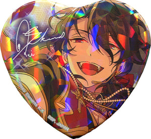 Rei Sakuma Ensemble Stars! TORUPAKA! Heart Shaped Can Badge Vol.7 Ver.A Can Badge [USED]