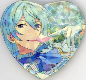 Wataru Hibiki Ensemble Stars! TORUPAKA! Heart Shaped Can Badge Vol.7 Ver.B Can Badge [USED]